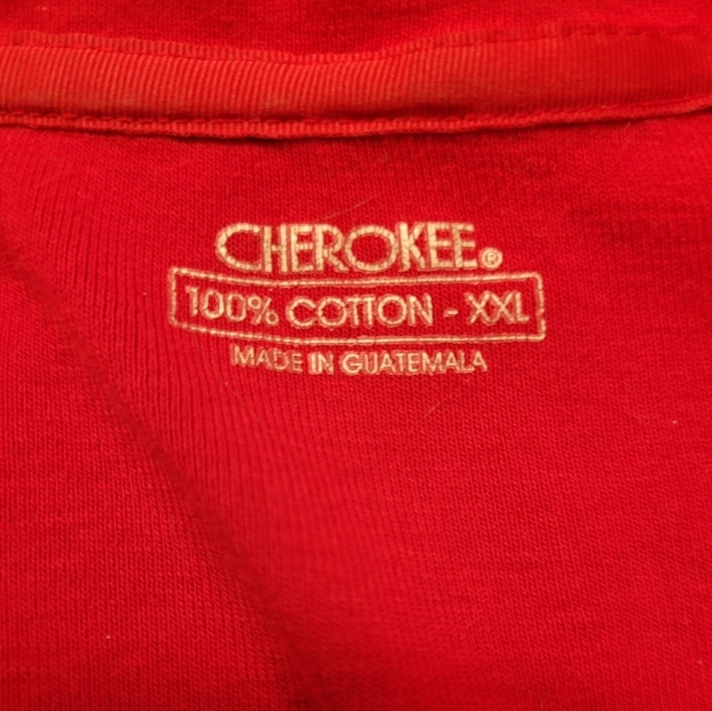 Women's Red V-Neck Long Sleeved Top XXL - Picture 3 of 6